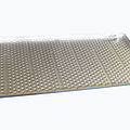Single embossed plate as frying plate with edged stability