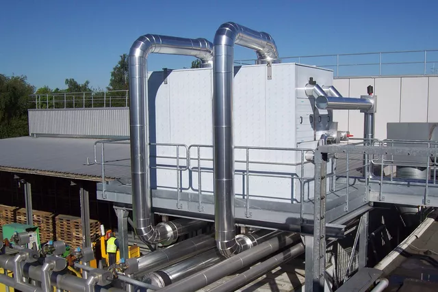 Portate volumetriche nello scambiatore di calore glicole/acqua ghiacciata