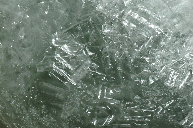 Mezcla de hielo y agua helada