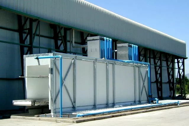 Installation extérieure de l'hydrocooler