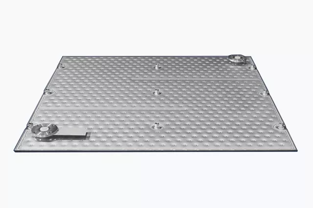 Single embossed plate as flat frying plate Single embossed plate as flat frying plate