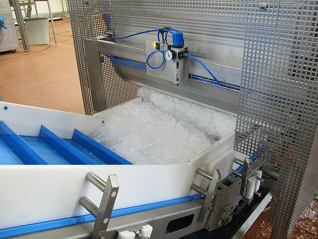 Automatic ice storage system