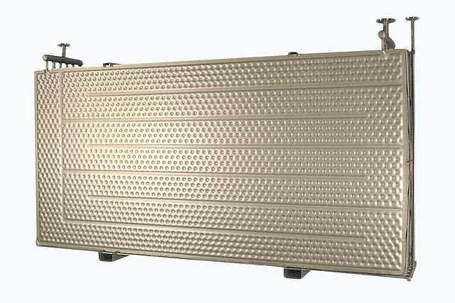 Better surface cleaning and heat transfer compared to tubes Better surface cleaning and heat transfer compared to tubes