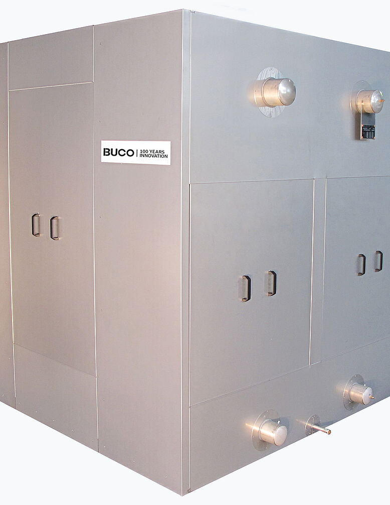 1900 kW Rieselkühler betreibt NH3-Pumpe ohne Wassersammelbehälter
