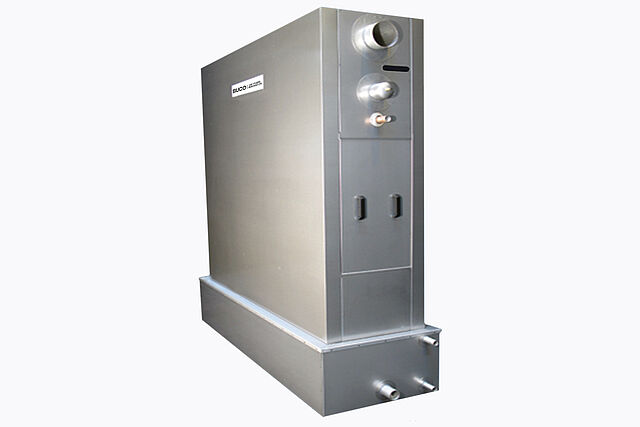 100 kW baudelot ice water cooler R404a dx mode with water collection tank