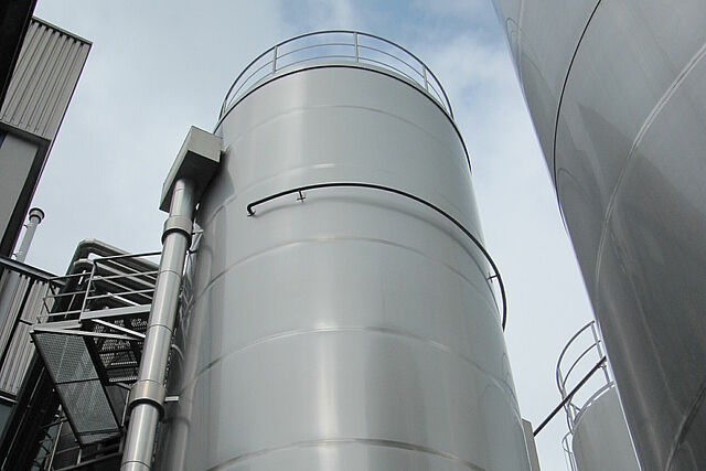 Ice Silo completely made of stainless steel
