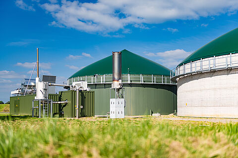 Illustration shows a biomass plant